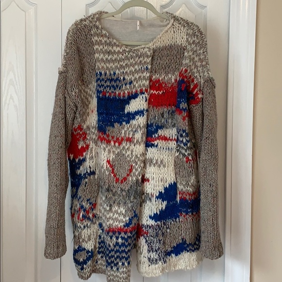 Free People Chunky Sweater Cardigan - Picture 4 of 13